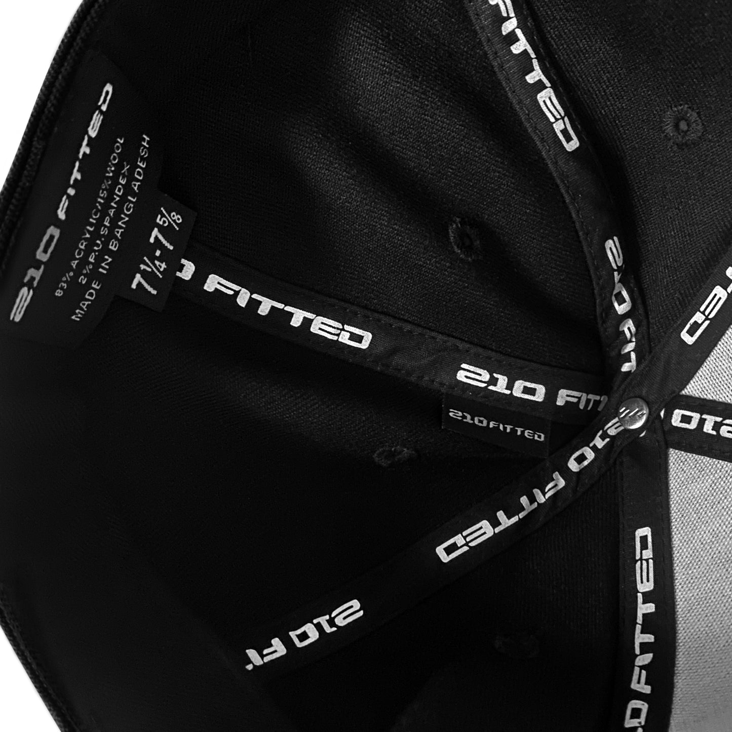 Black 210 Fitted Flat Bill Gamebore Cap